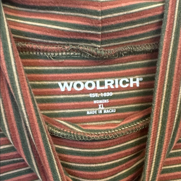 Woolrich Women’s Multicolor Striped Turtleneck Size XL Cotton Spandex - Picture 2 of 5